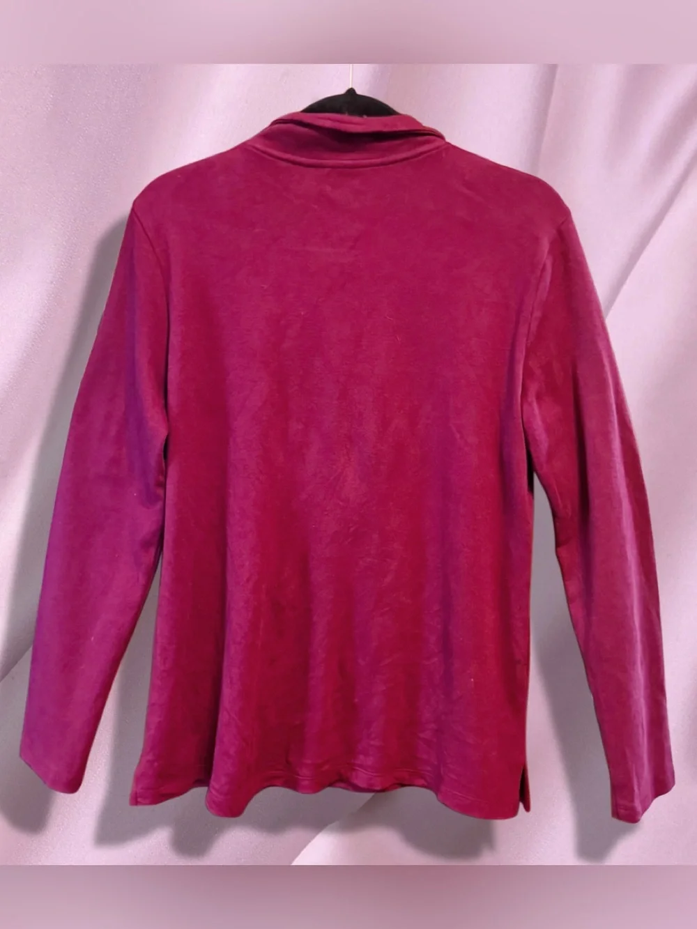 Karen Scott Sport Quarter-Zip Pullover - Burgundy NWT size Medium - Picture 2 of 9